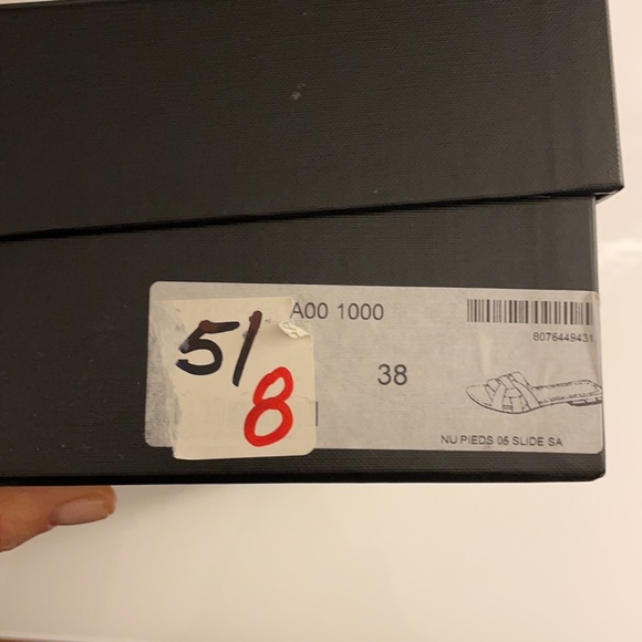 Saint Laurent Tribute leather slides size 8 black - Picture 5 of 5